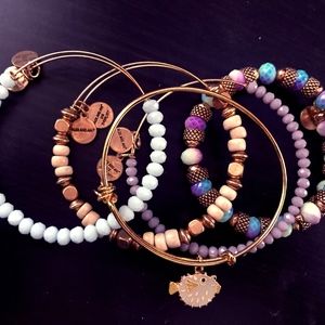 Alex and Ani Pufferfish Set